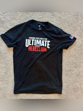 1st Phorm Men’s Personal Excellence/patriotic/motivational LG Black T-shirt